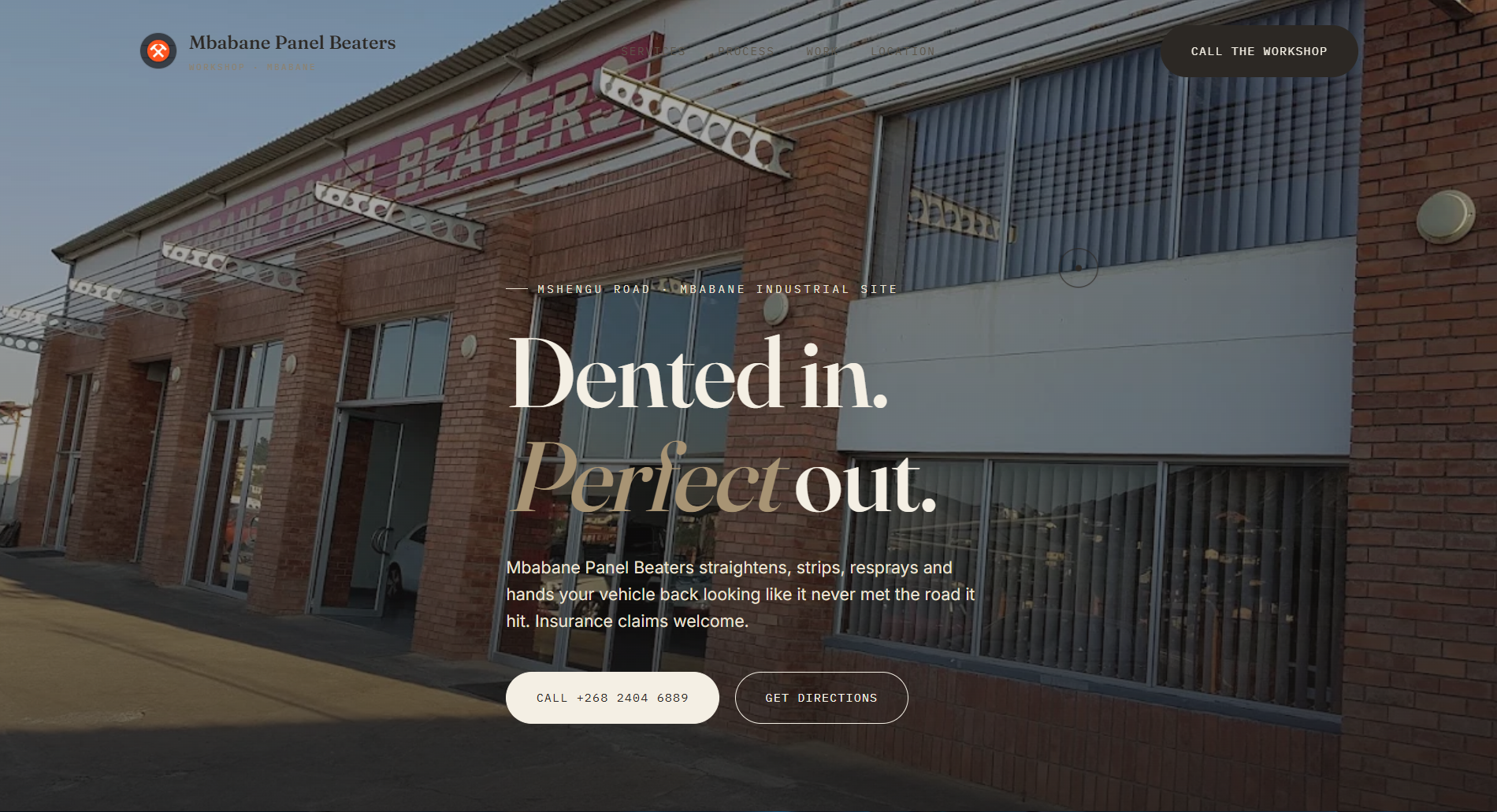 Mbabane Panel Beaters homepage