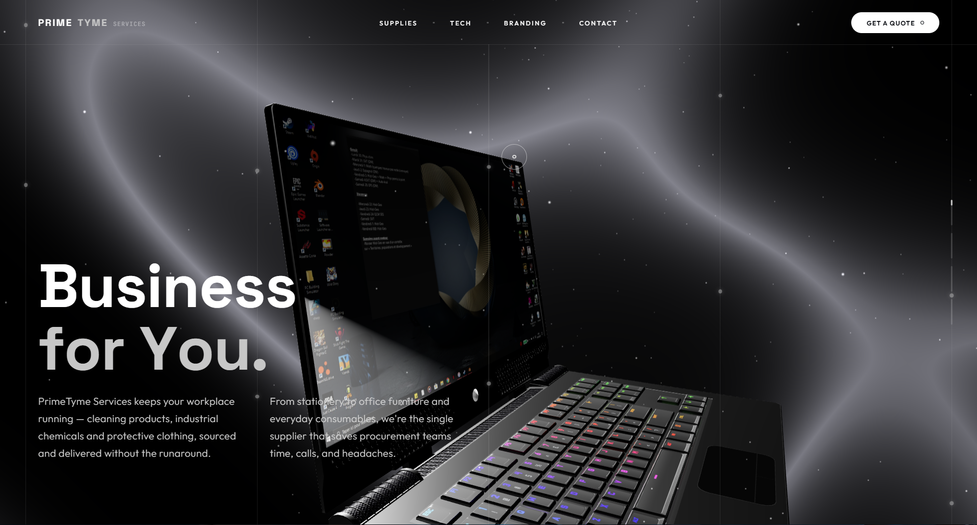PrimeTyme Services website